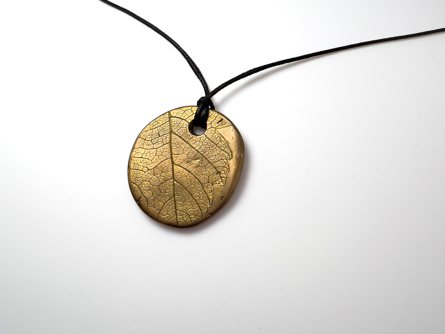 No-03. Brass Leafprint Pendant