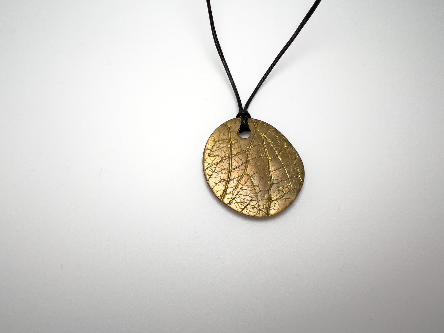 No-11. Brass Leafprint Pendant