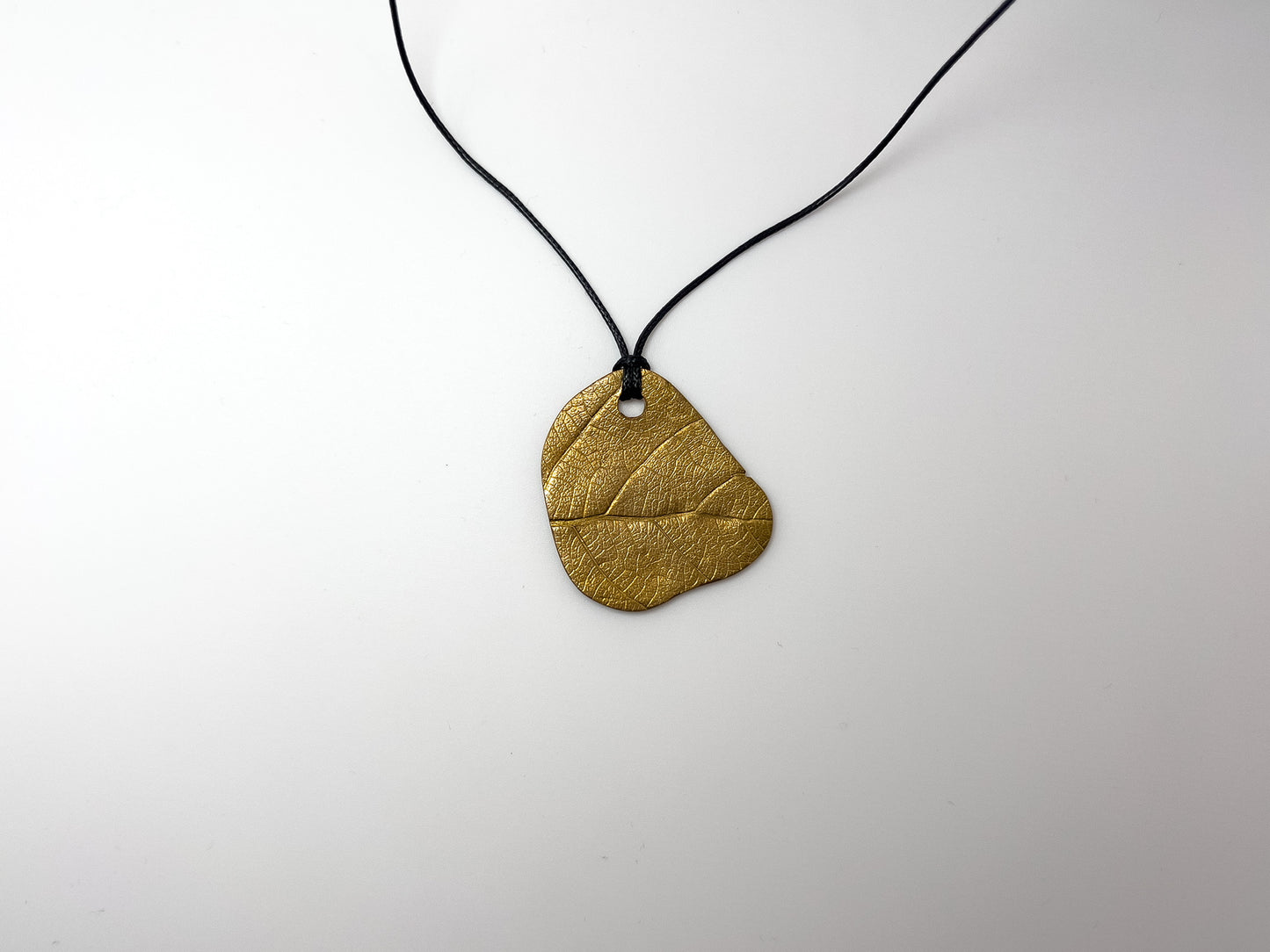 No-14. Brass Leafprint Pendant