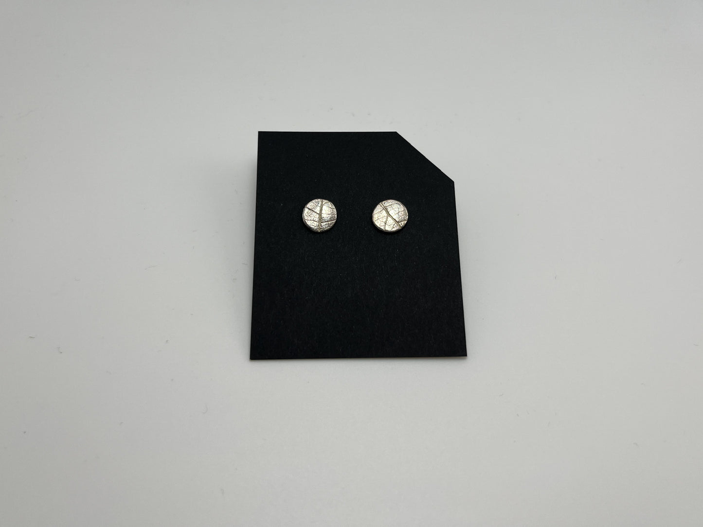 No-60. Silver Leafprint Earring