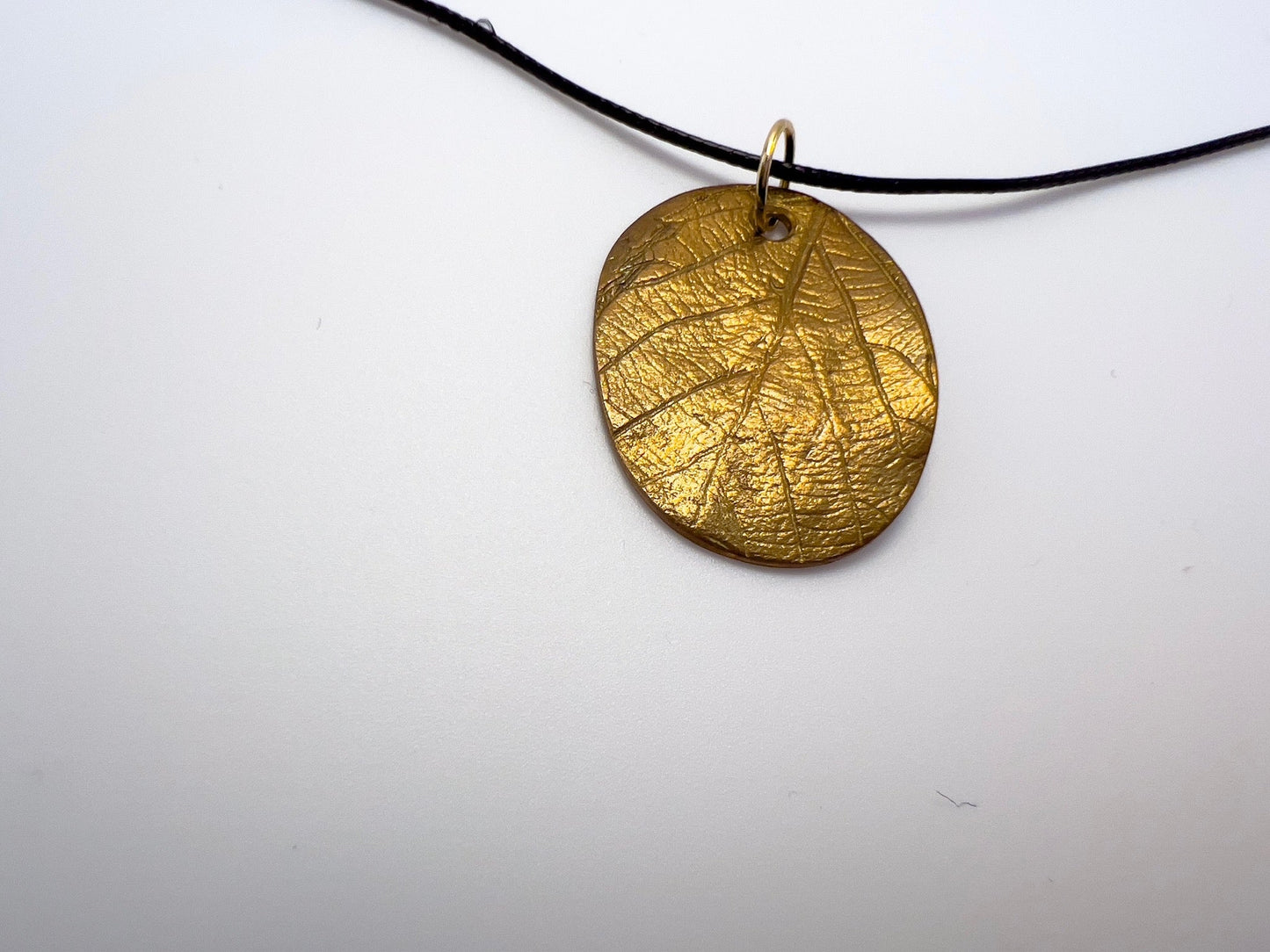 No-15. Brass Leafprint Pendant
