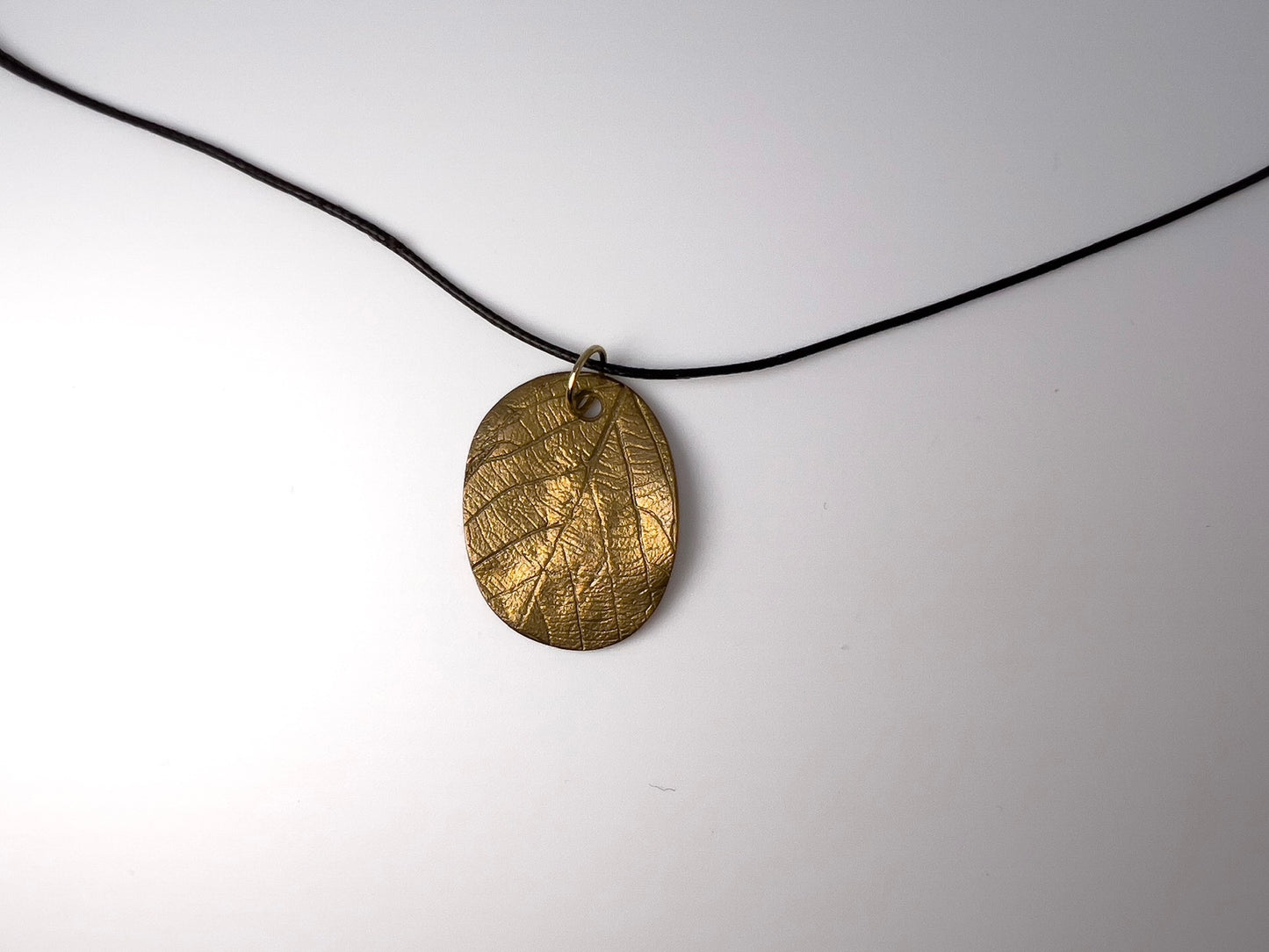 No-15. Brass Leafprint Pendant