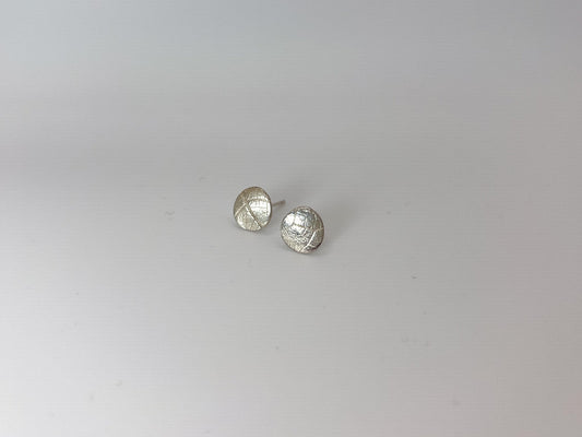 No-56. Silver Leafprint Earring