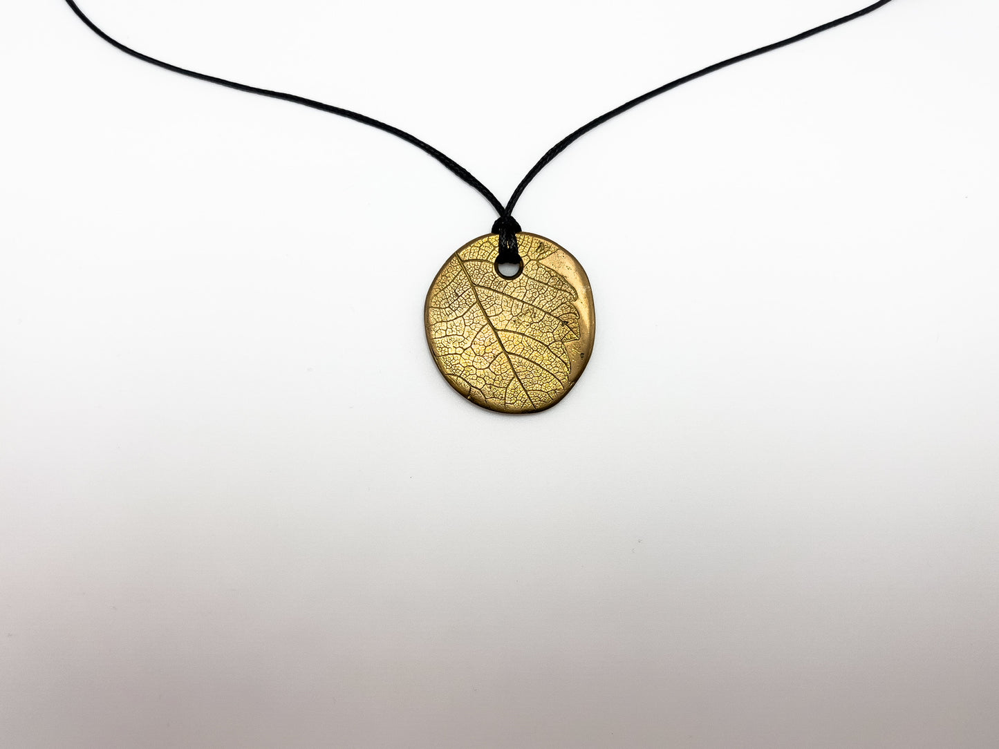 No-03. Brass Leafprint Pendant