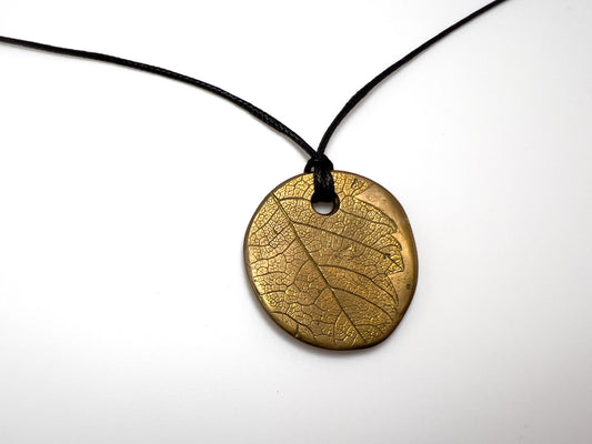 No-03. Brass Leafprint Pendant