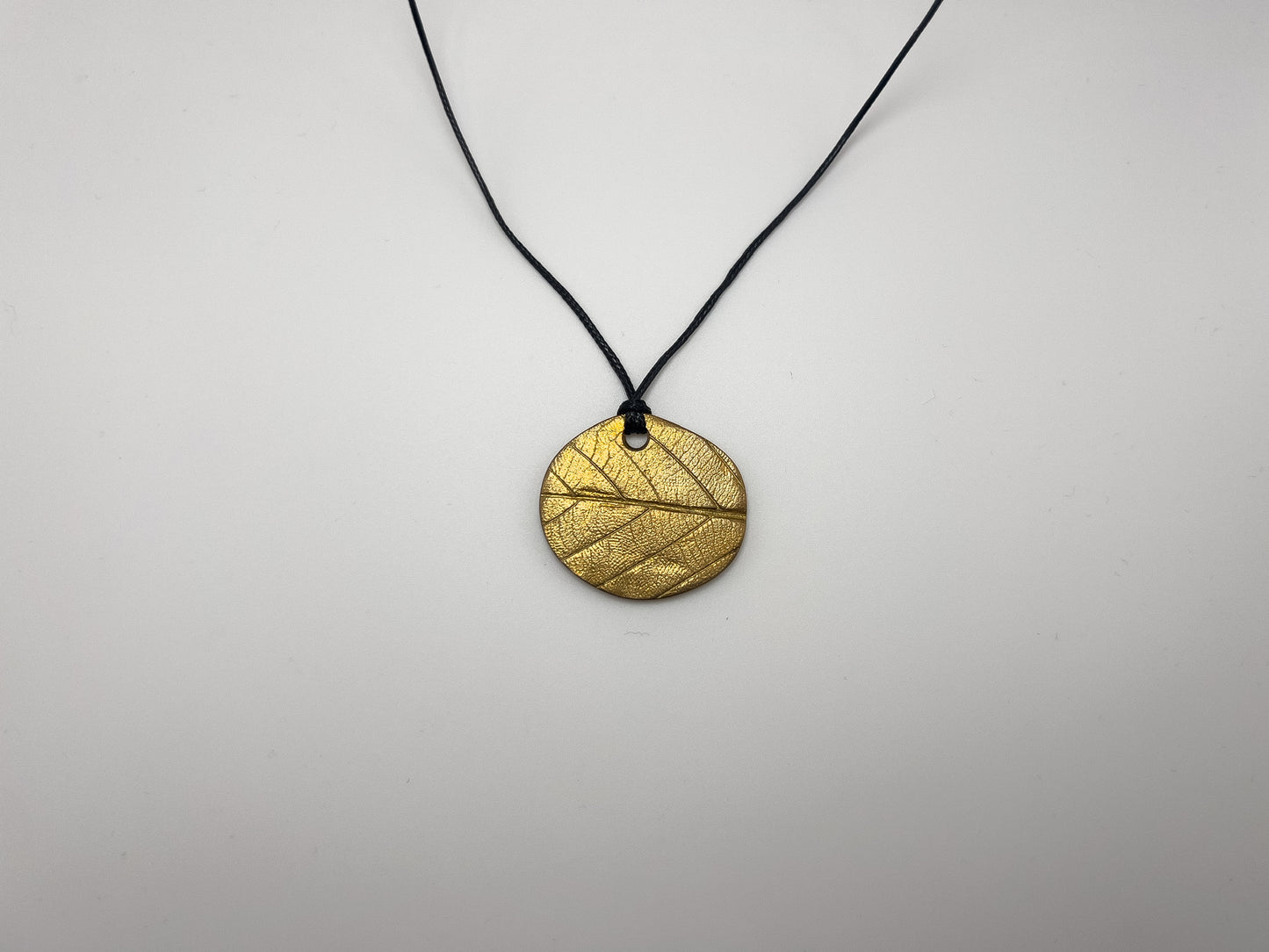 No-04. Brass Leafprint Pendant