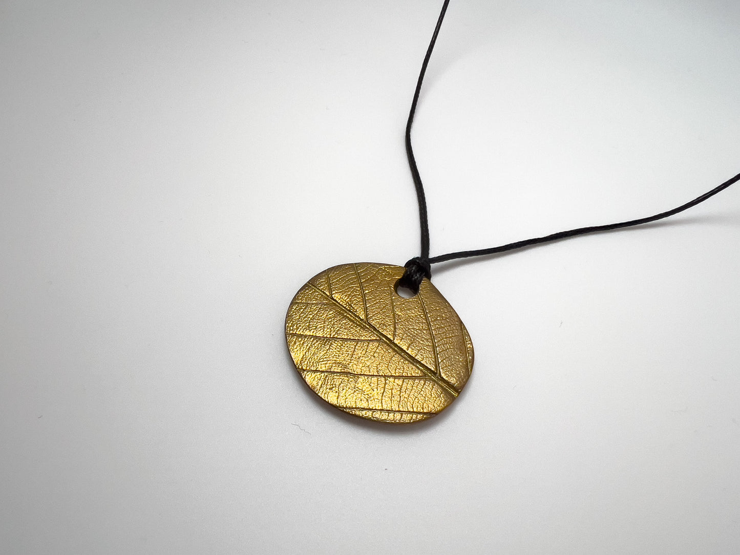 No-04. Brass Leafprint Pendant