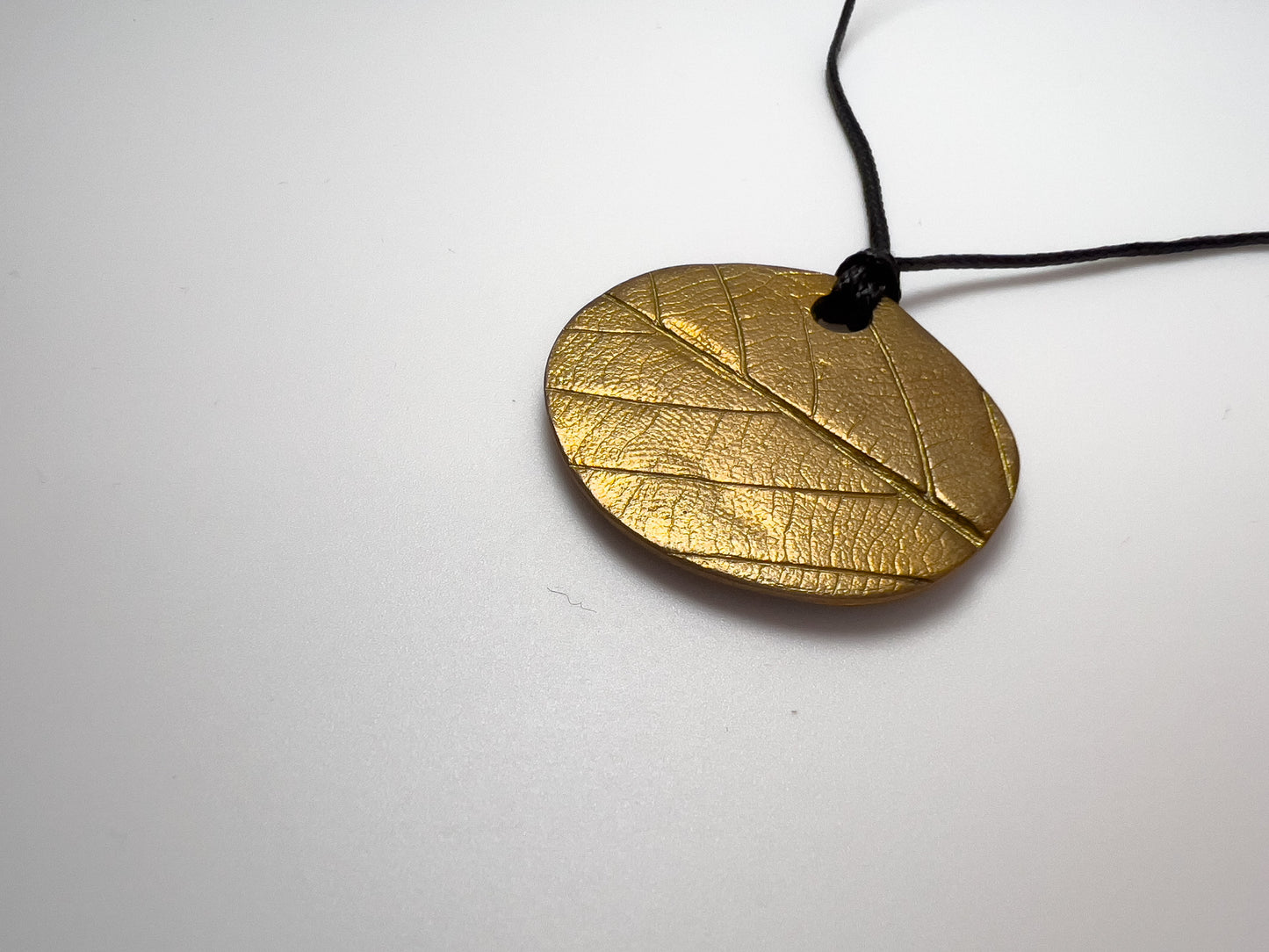 No-04. Brass Leafprint Pendant