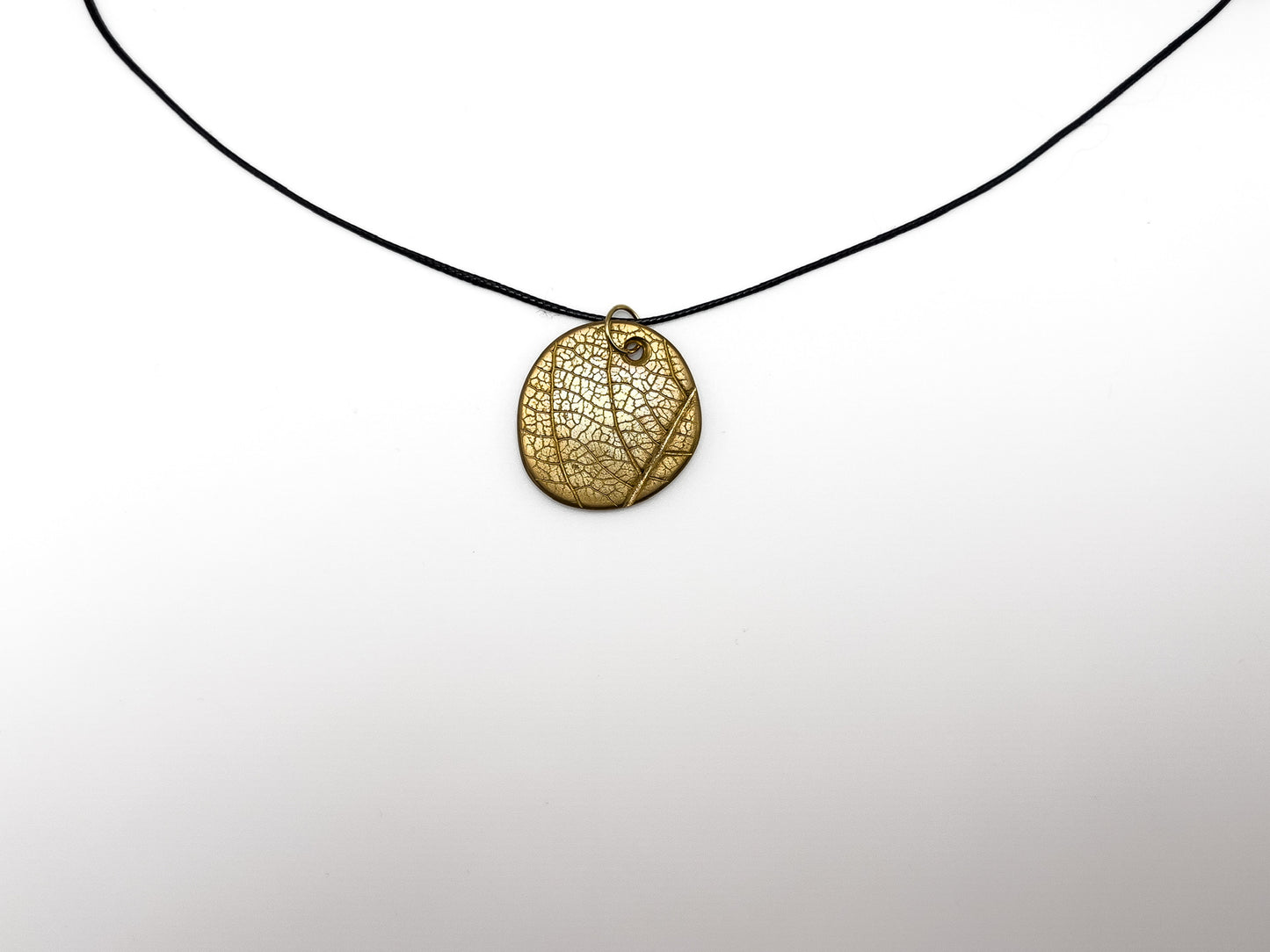 No-05. Brass Leafprint Pendant