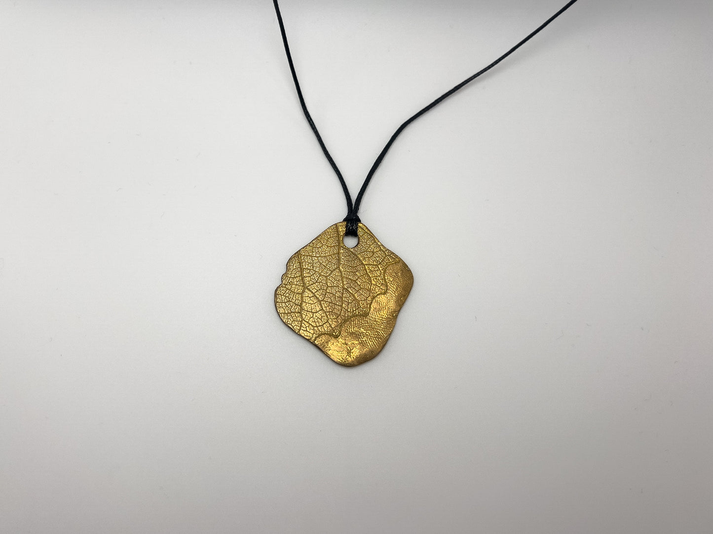 No-06. Brass Leafprint Pendant