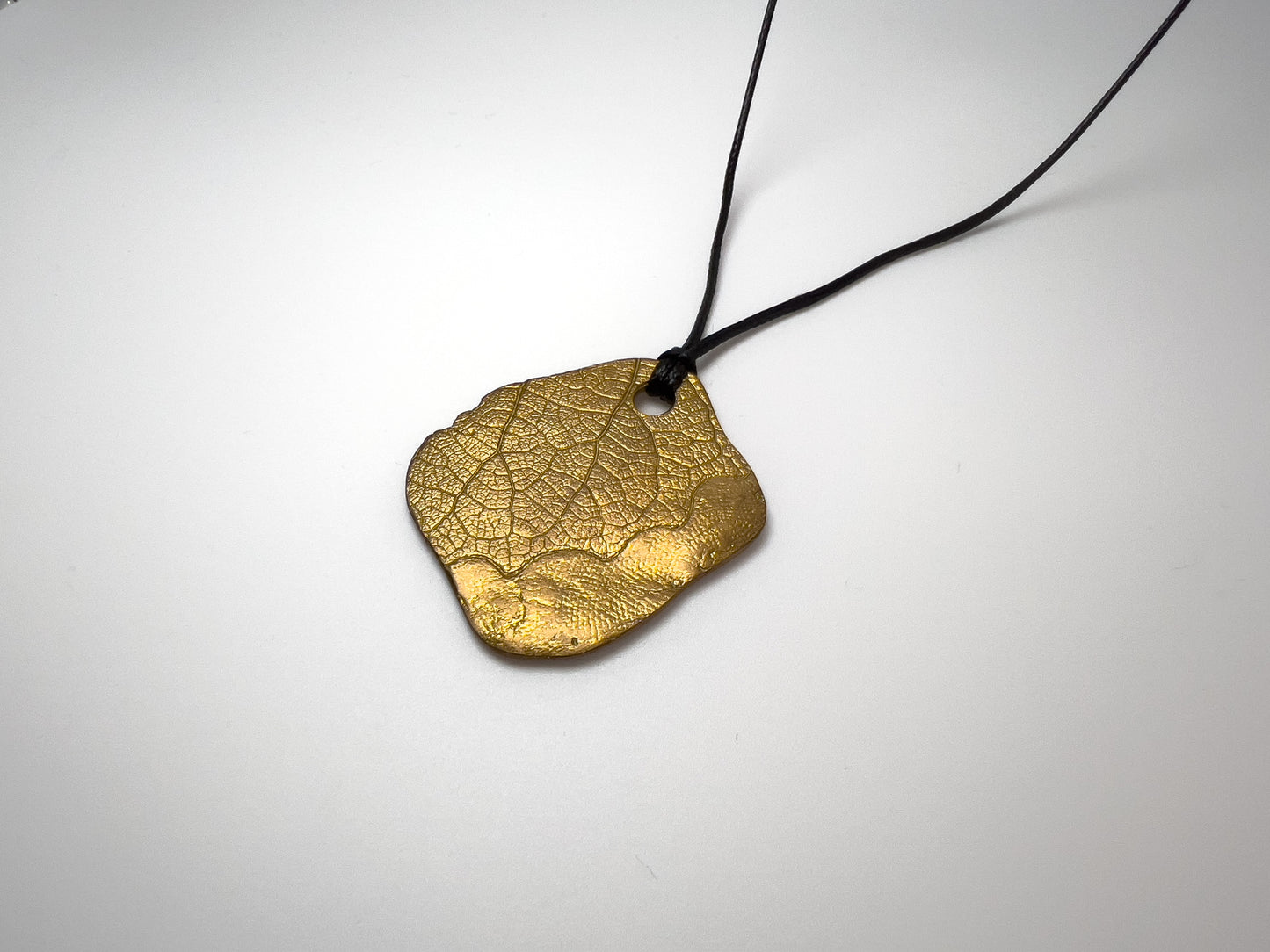No-06. Brass Leafprint Pendant
