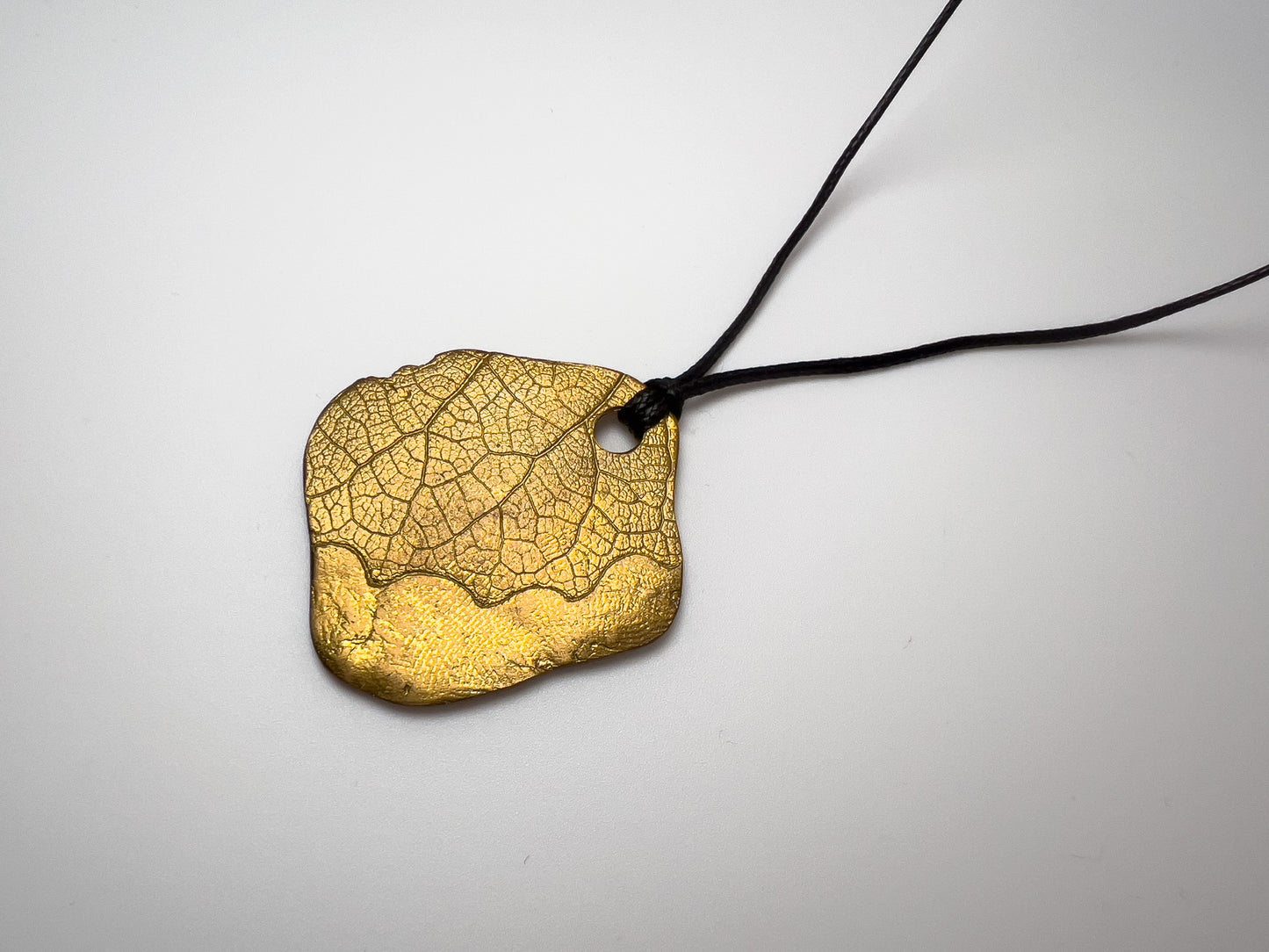 No-06. Brass Leafprint Pendant