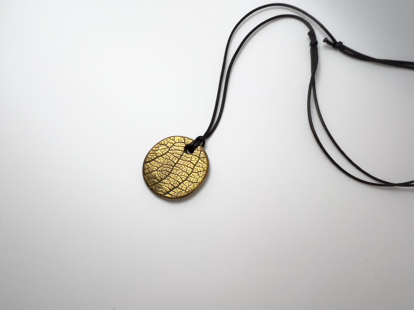 No-08. Brass Leafprint Pendant
