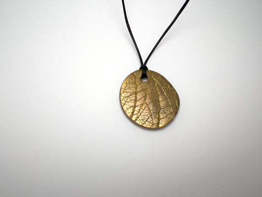 No-11. Brass Leafprint Pendant