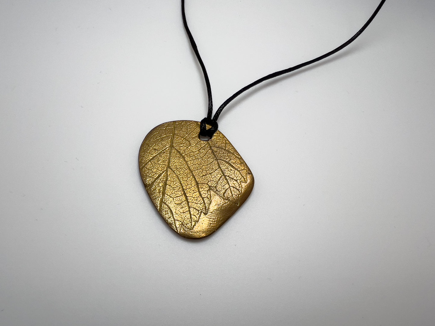 No-12. Brass Leafprint Pendant