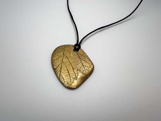 No-12. Brass Leafprint Pendant