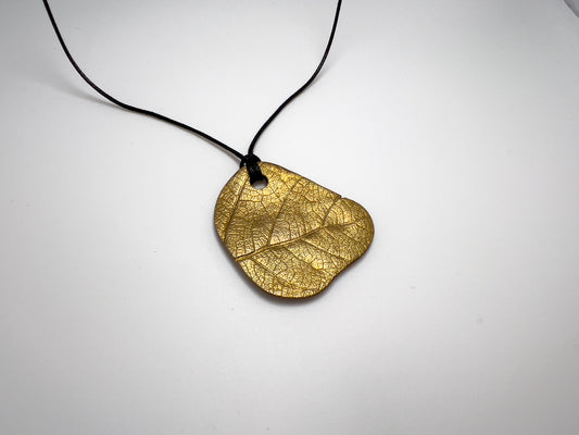 No-14. Brass Leafprint Pendant