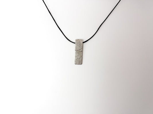 No-39. Silver Leafprint Pendant